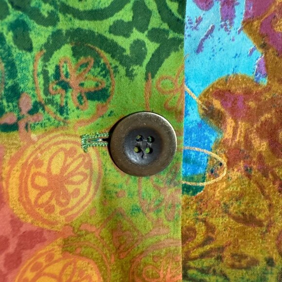 Coldwater Creek Abstract Art to Wear Print Jacket Women's Size 10 Multicolor - Picture 3 of 8